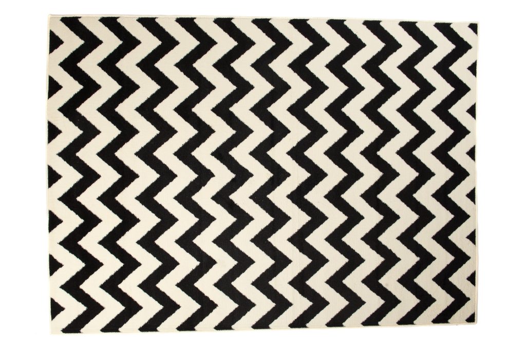 Teppich Dream Schwarz Creme Geometrisch Zigzag