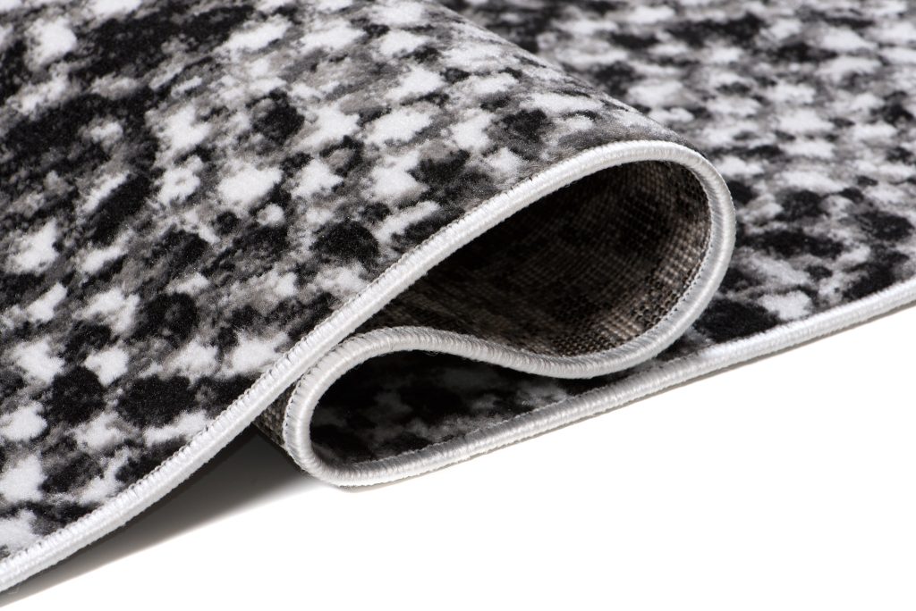 Teppich Dream Modern Kurzflor Schwarz Grau Schlange Design