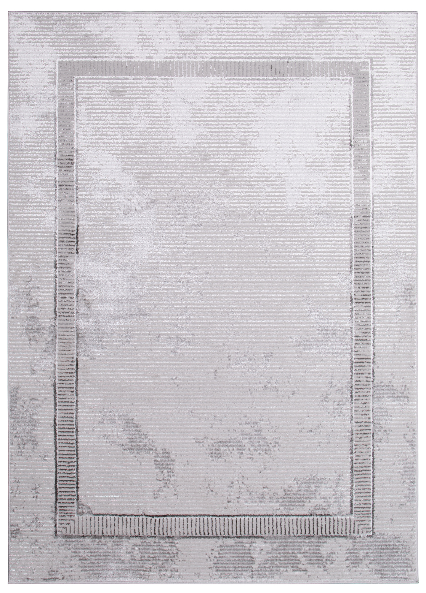 Teppich Crystal Grau Rahmen Verwischt 3D Effekt