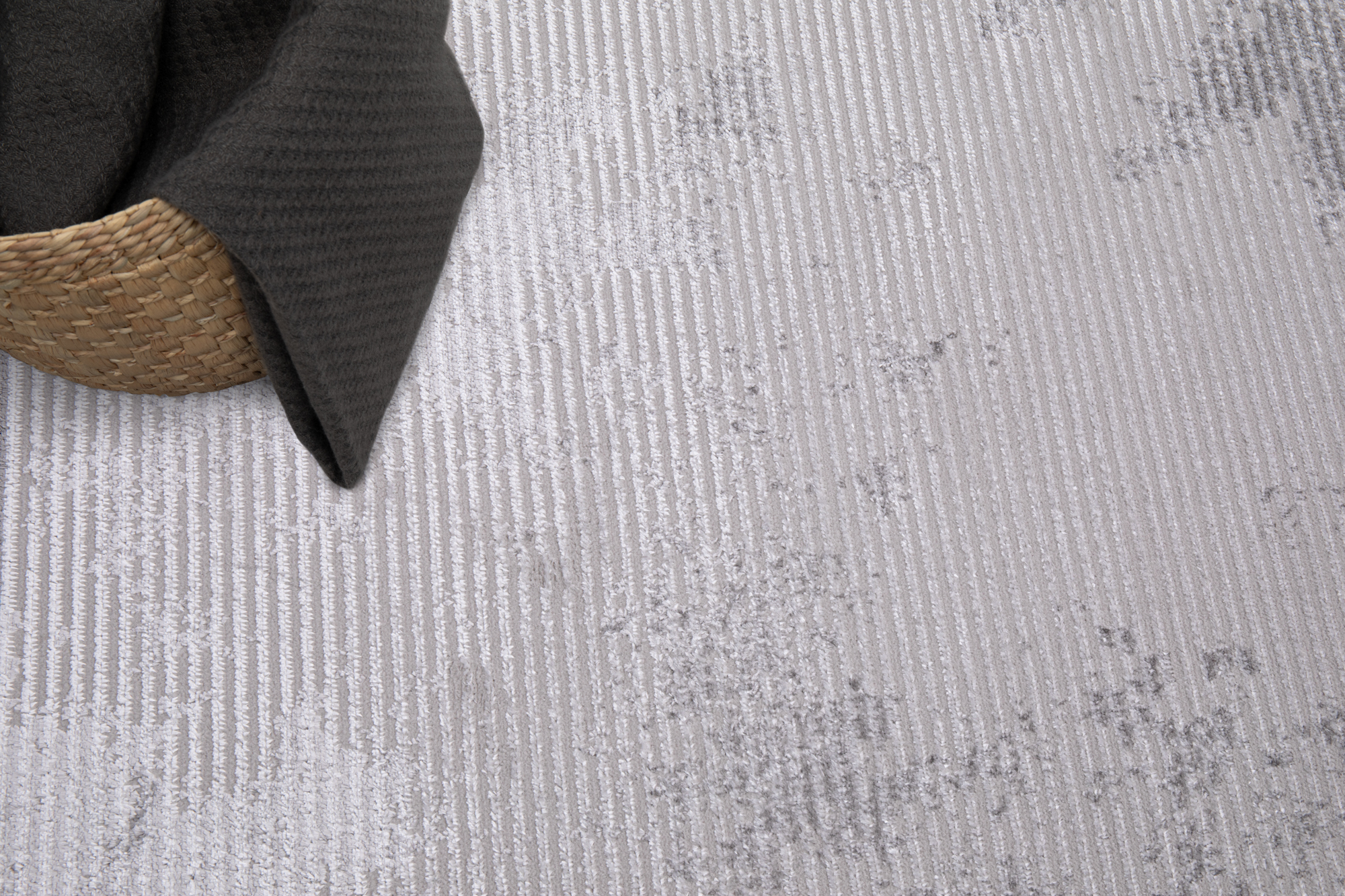 Teppich Crystal Grau Rahmen Verwischt 3D Effekt