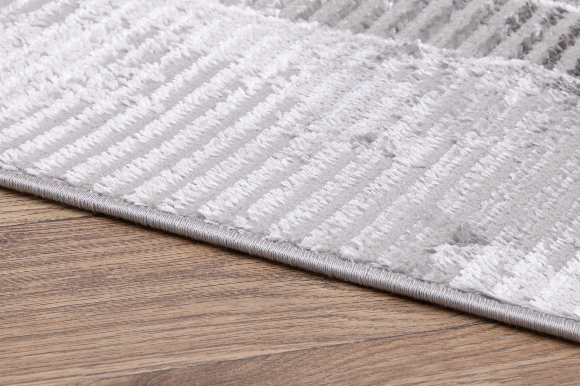 Teppich Crystal Grau Rahmen Verwischt 3D Effekt