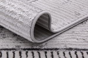 Teppich Crystal Grau Rahmen Verwischt 3D Effekt