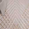 Teppich Crystal Gold Beige ZigZag Geometrisch 3D Effekt