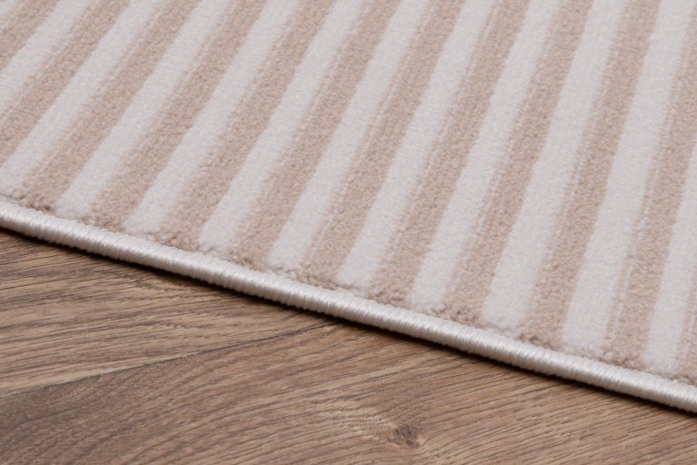 Teppich Crystal Grün Beige ZigZag Geometrisch 3D Effekt