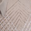 Teppich Crystal Beige Braun ZigZag Geometrisch 3D Effekt