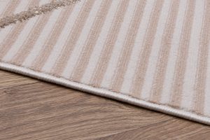 Teppich Crystal Beige Braun ZigZag Geometrisch 3D Effekt