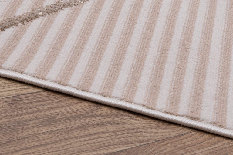 Teppich Crystal Beige Braun ZigZag Geometrisch 3D Effekt