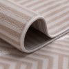 Teppich Crystal Beige Braun ZigZag Geometrisch 3D Effekt
