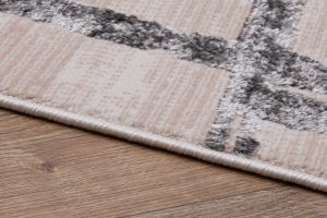 Teppich Crystal Hellgrau Streifen Abstrakt 3D Effekt