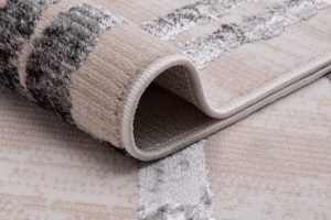 Teppich Crystal Hellgrau Streifen Abstrakt 3D Effekt