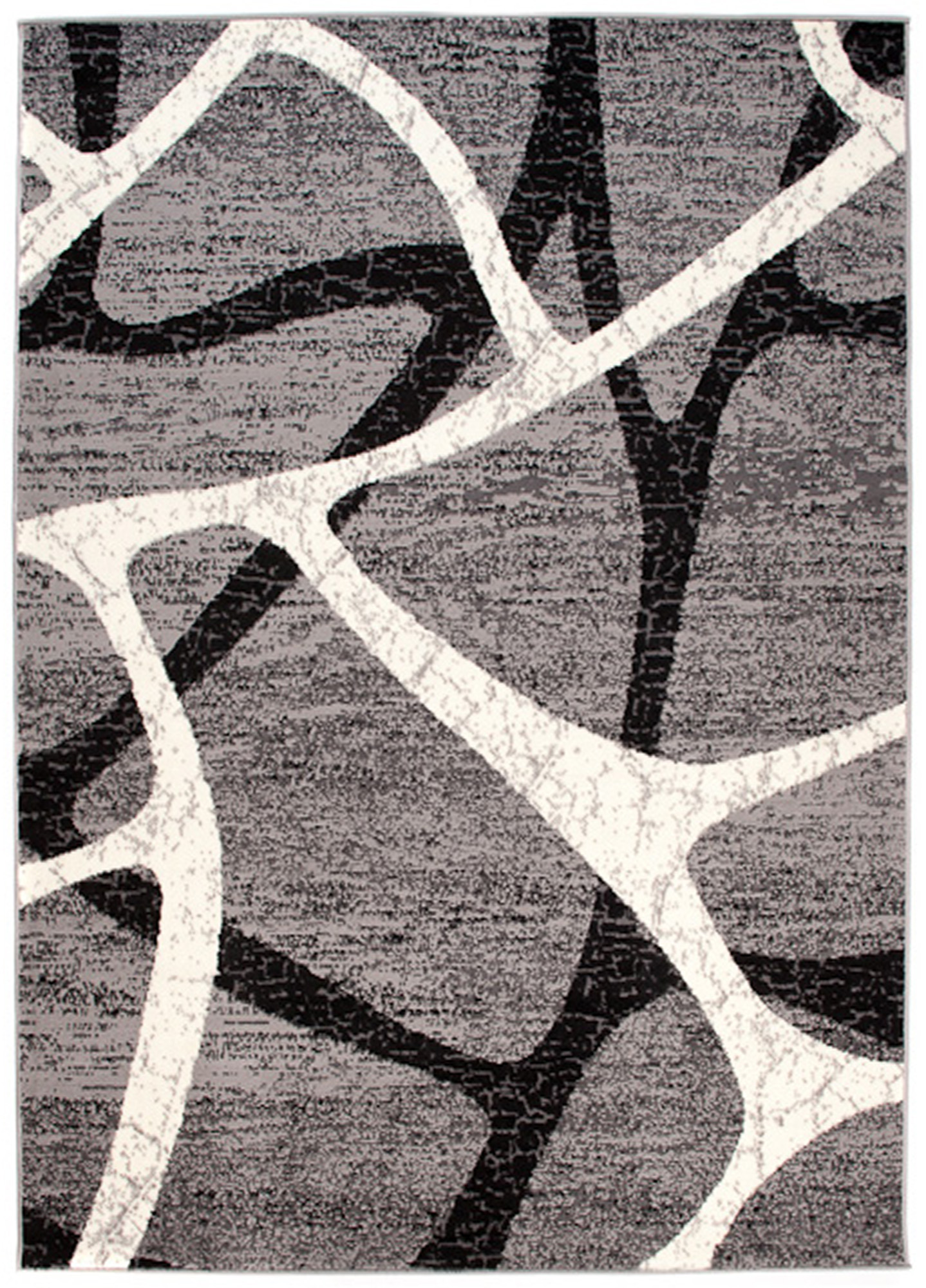 Teppich Dream Grau Schwarz Modern Spinnennetz