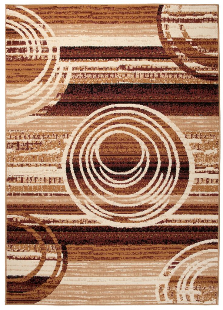 Teppich Dream Abstrakt Beige Braun Kreise