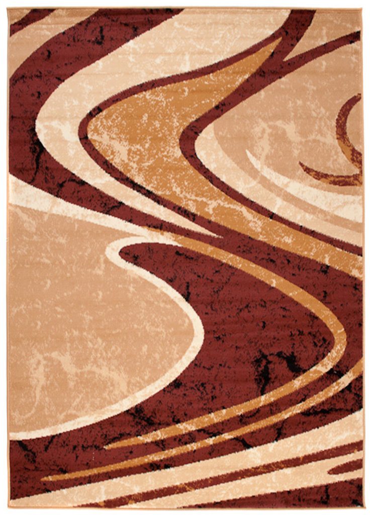 Teppich Dream Abstrakt Braun Beige Wellen