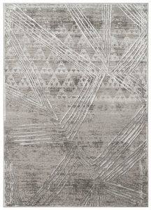 Teppich Crystal Hellgrau Verwischt Linien 3D Effekt