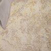 Teppich Crystal Beige Gold Creme Marmor 3D Effekt