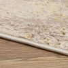 Teppich Crystal Beige Gold Creme Marmor 3D Effekt