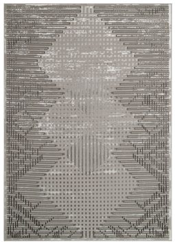 Teppich Crystal Grau Vintage Viereck 3D Effekt