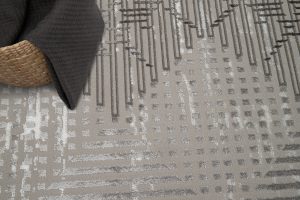 Teppich Crystal Grau Vintage Viereck 3D Effekt