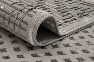 Teppich Crystal Grau Vintage Viereck 3D Effekt