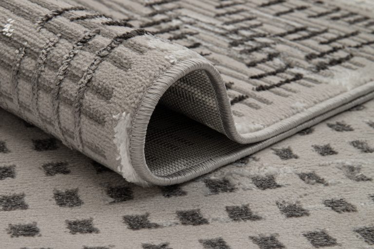 Teppich Crystal Grau Vintage Viereck 3D Effekt