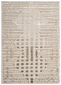 Teppich Crystal Brown Beige Vintage Viereck 3D Effekt