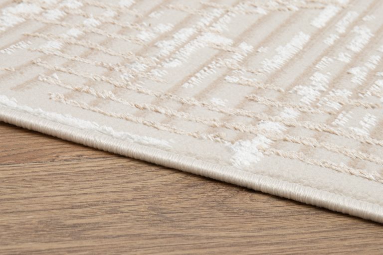 Teppich Crystal Brown Beige Vintage Viereck 3D Effekt