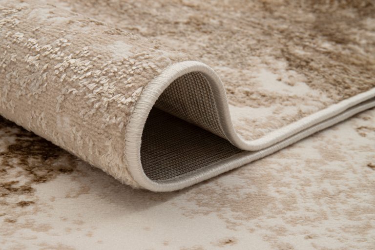 Teppich Crystal Braun Beige Marmor 3D Effekt