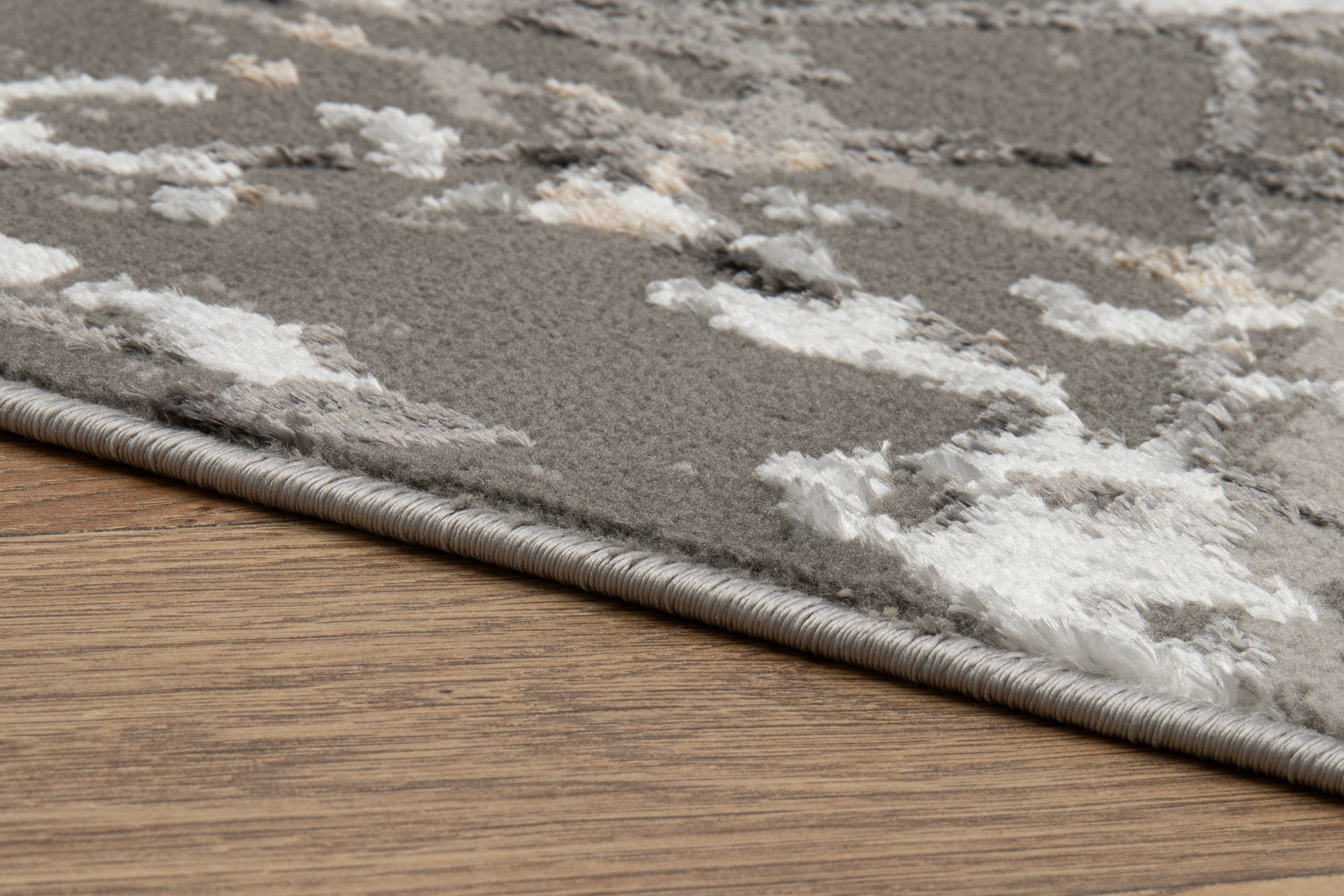 Teppich Crystal Dunkelgrau Abstrakt Marmor 3D Effekt