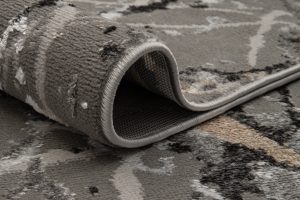 Teppich Crystal Dunkelgrau Abstrakt Marmor 3D Effekt