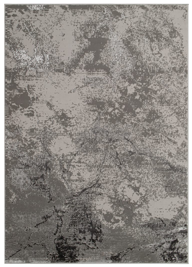 Teppich Crystal Hellgrau Marmor 3D Effekt