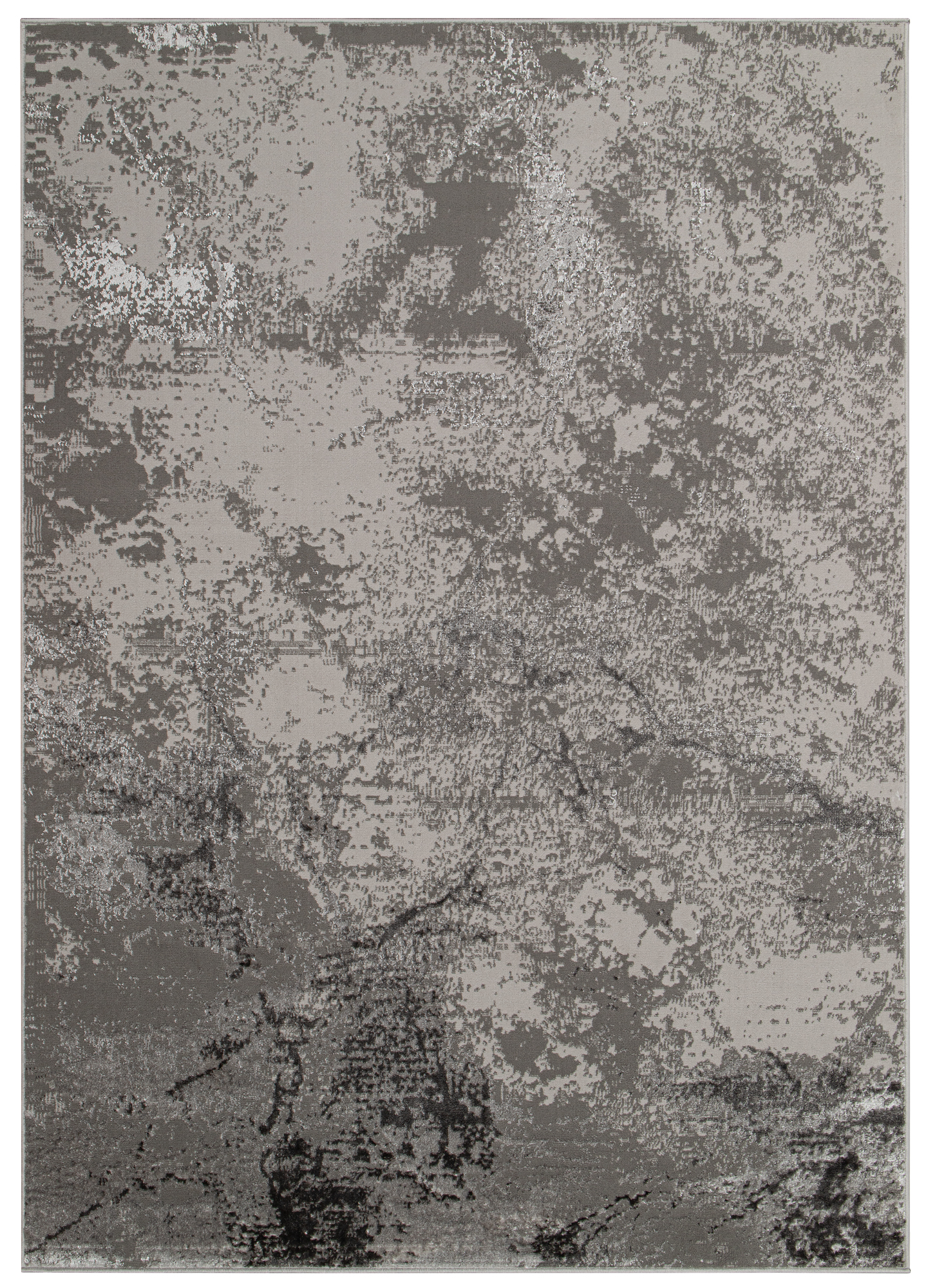 Teppich Crystal Hellgrau Marmor 3D Effekt