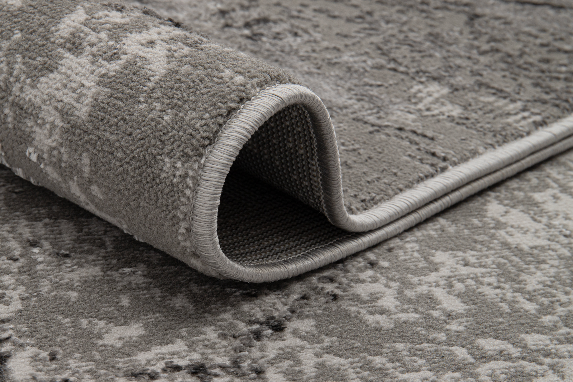 Teppich Crystal Hellgrau Marmor 3D Effekt