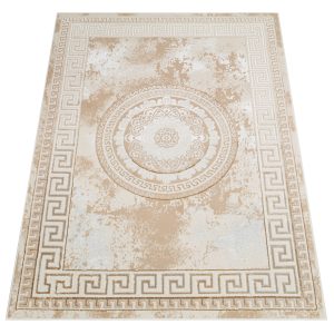 Teppich Ares Gold Braun Ornamente Medallion