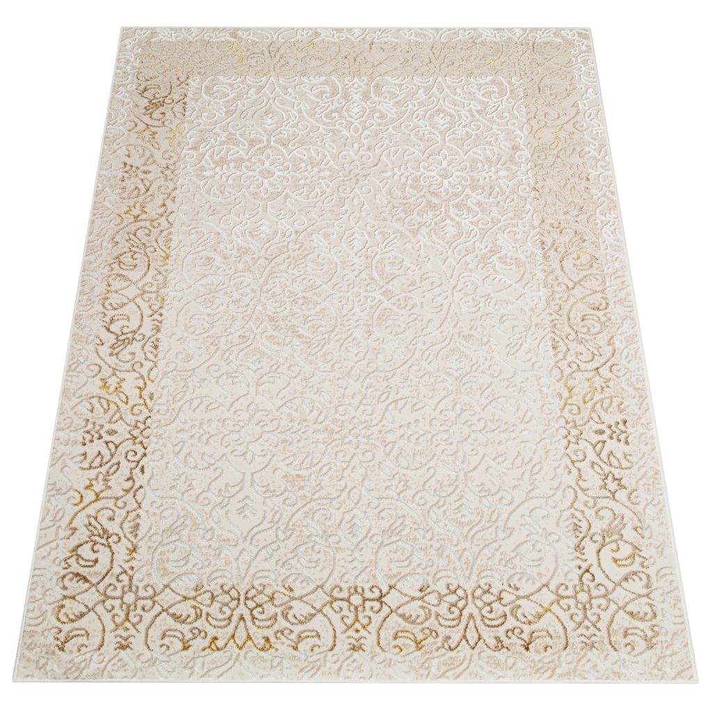 Teppich Ares Creme Braun Ornamente Vintage