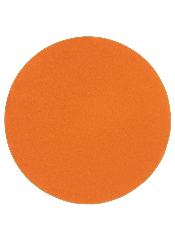 Teppich Mono Rund Indoor Outdoor Orange