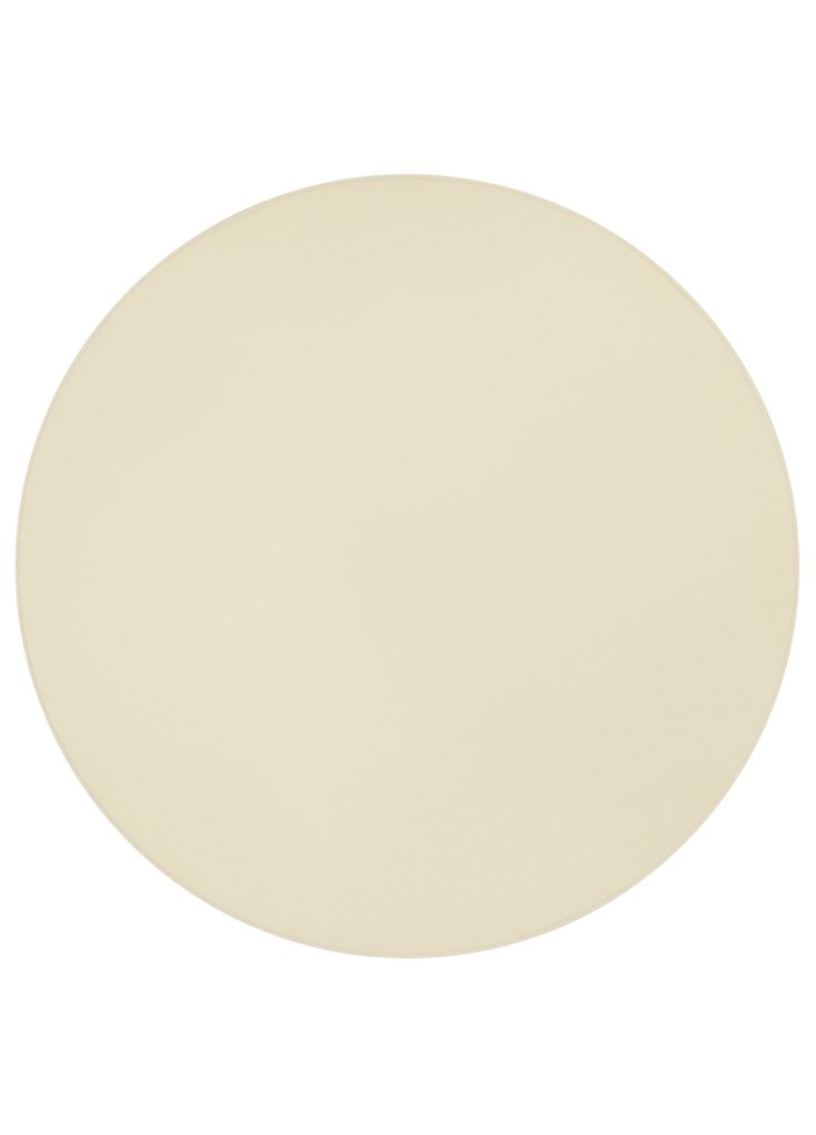 Teppich Mono Rund Indoor Outdoor Creme