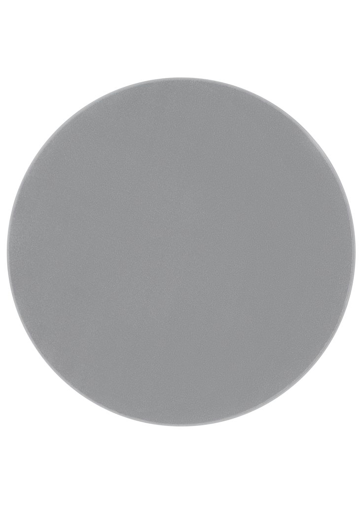 Teppich Mono Rund Indoor Outdoor Hell Grau