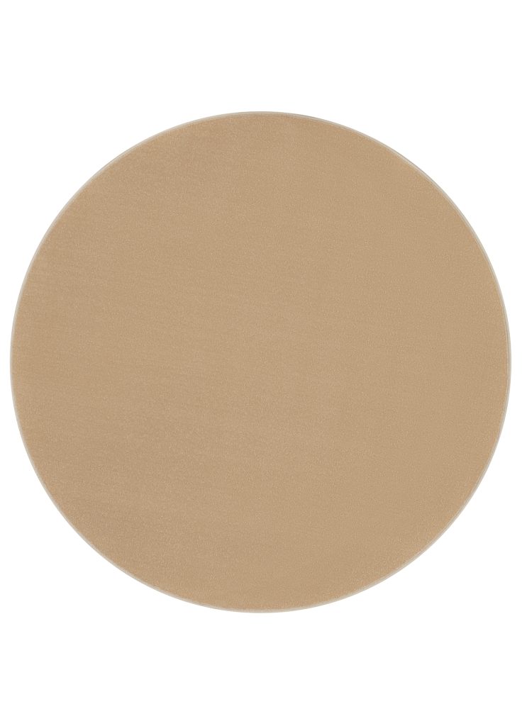 Teppich Mono Rund Indoor Outdoor Beige
