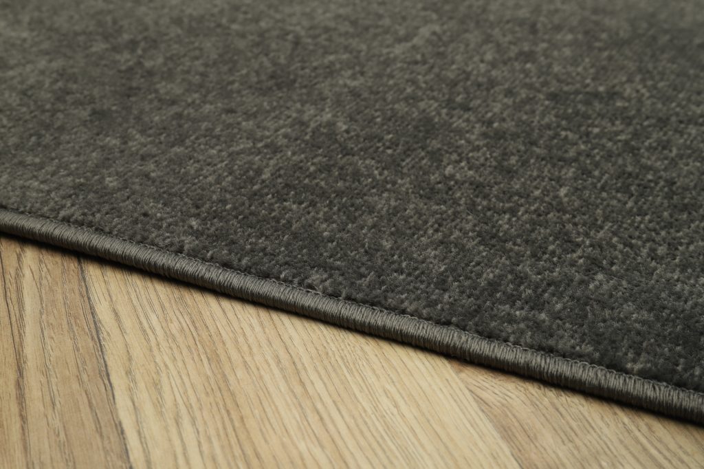 Teppich Mono Rund Indoor Outdoor Dunkel Grau