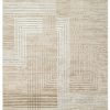 Teppich Crystal Beige Braun Creme Streifen 3D Effekt
