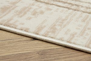 Teppich Crystal Beige Braun Creme Streifen 3D Effekt