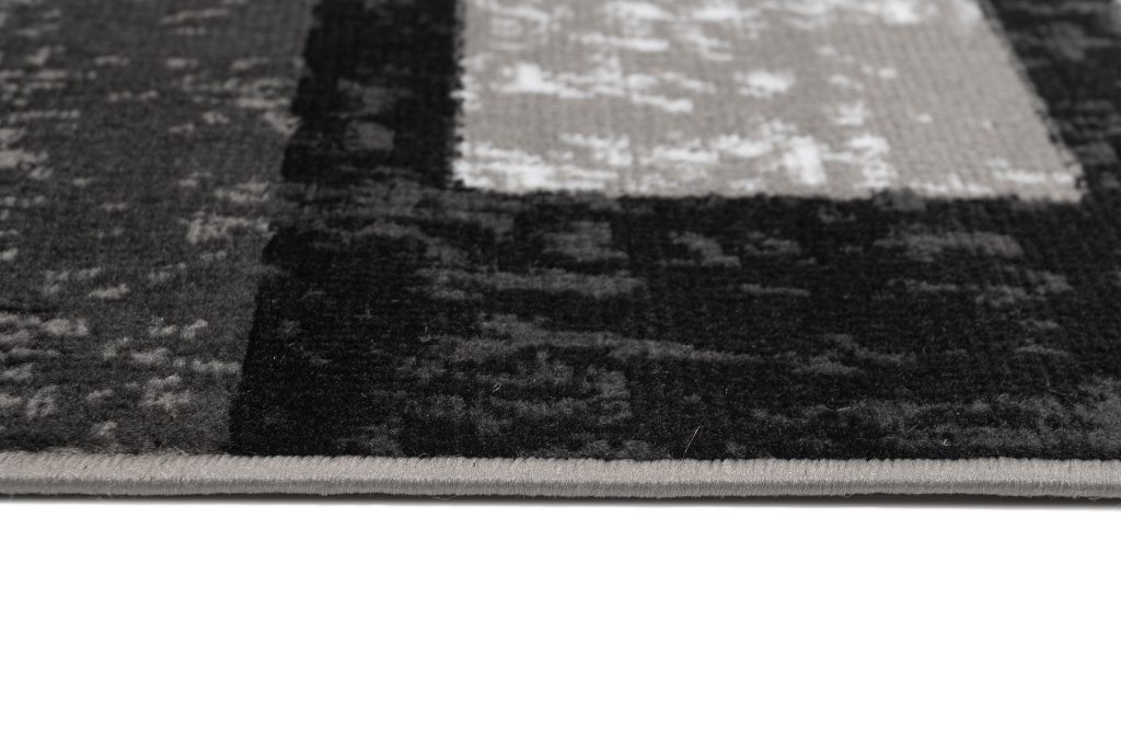 Teppich Dream Geometrisch Grau Schwarz Rechtecke