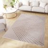 Teppich Crystal Beige Braun ZigZag Geometrisch 3D Effekt