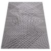 Teppich Crystal Grau ZigZag Geometrisch 3D Effekt