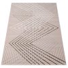 Teppich Crystal Grün Beige ZigZag Geometrisch 3D Effekt