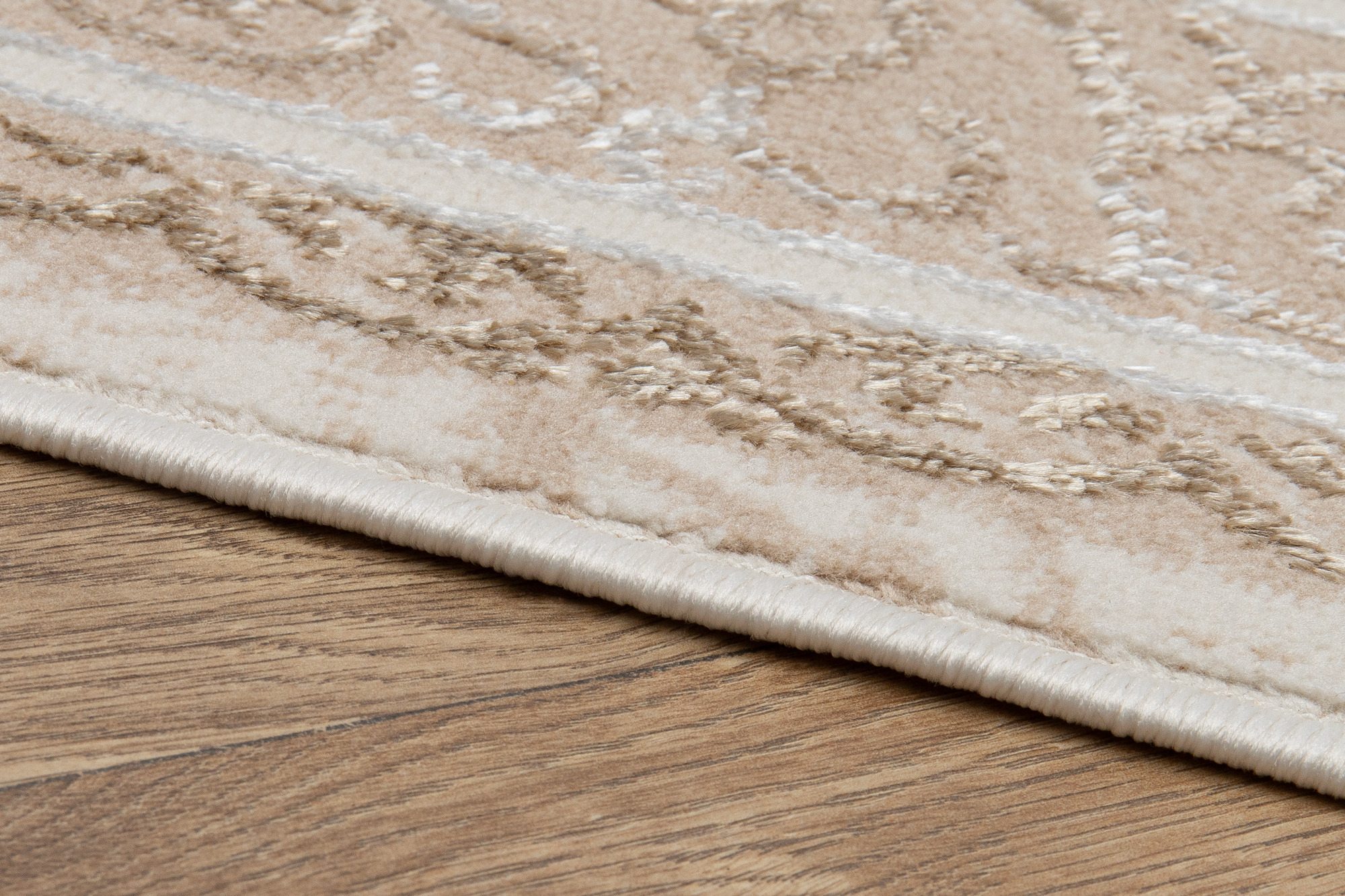 Teppich Ares Braun Beige Rosette Vintage