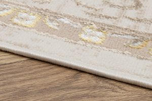 Teppich Ares Gold Braun Beige Rosette