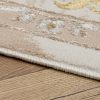 Teppich Ares Gold Beige Rosette Vintage