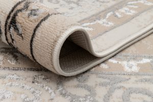 Teppich Ares Grau Beige Rosette Vintage