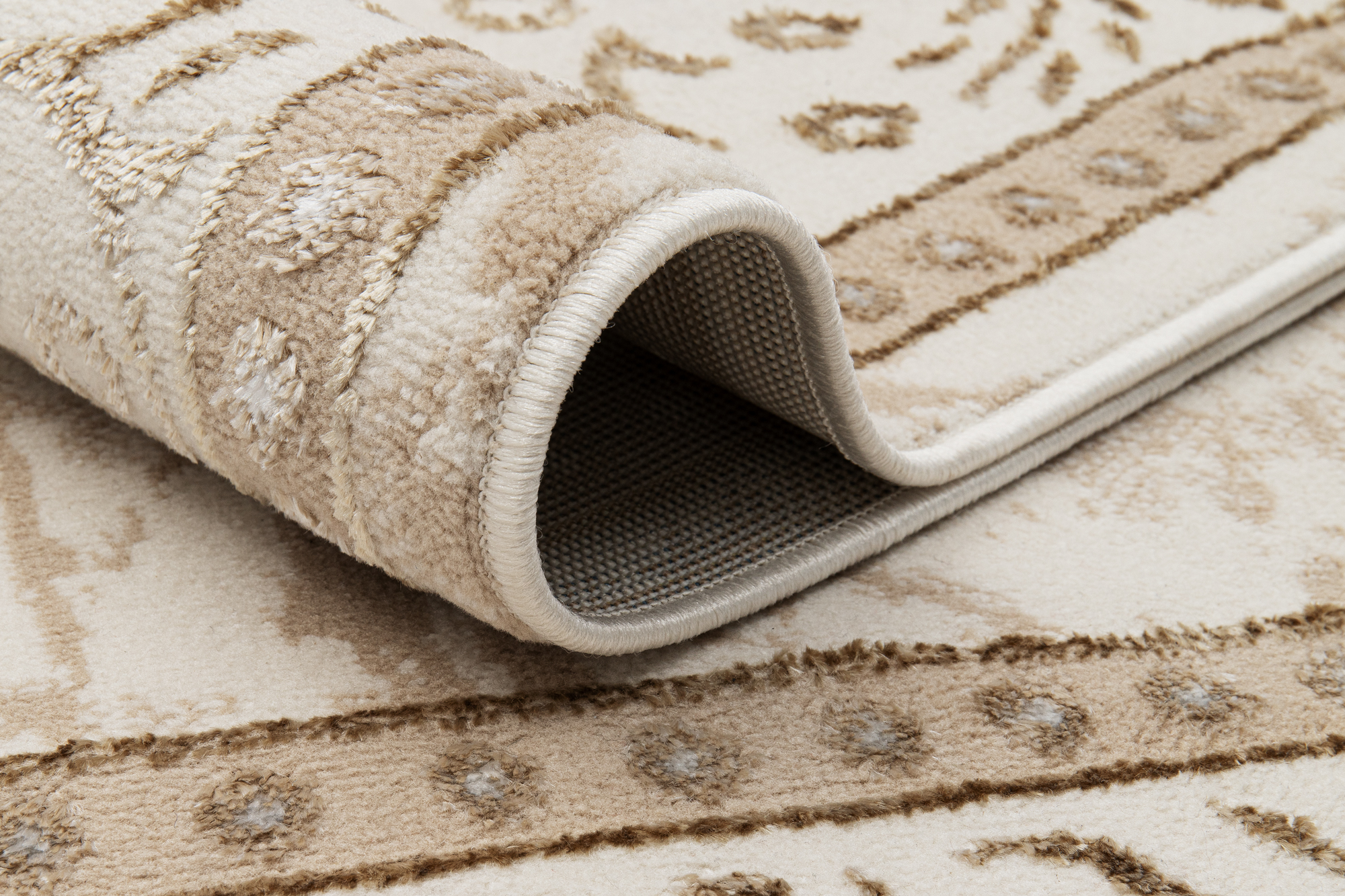 Teppich Ares Braun Beige Traditionelle Rosette